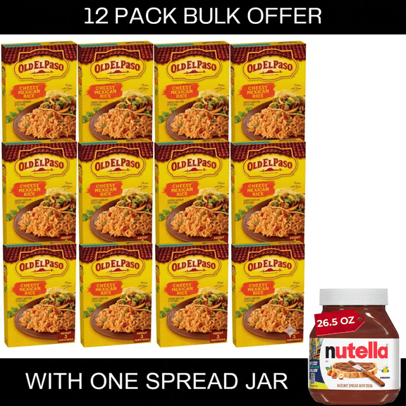 Old El Paso Cheesy Mexican Rice Mix, Side Dish, 7.6 oz Box
