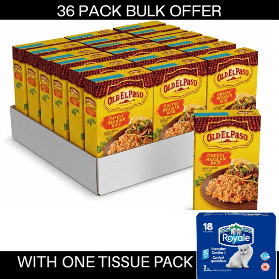 Old El Paso Cheesy Mexican Rice Mix, Side Dish, 7.6 oz Box