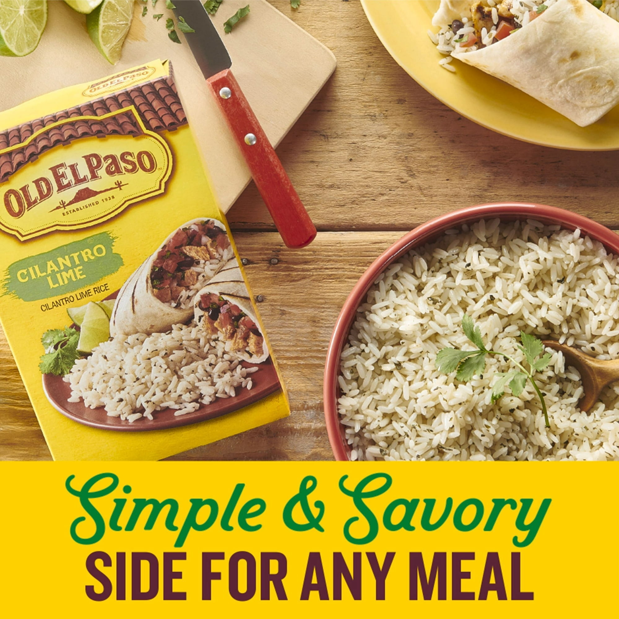 Lime Rice Walmart Old El Paso Cilantro Lime Seasoned Rice Side Dish 6.2 oz (Pack of 2 ...