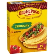 Old El Paso Crunchy Taco Shells, Gluten Free, Meal Prep, 12 Count, 4.6 oz