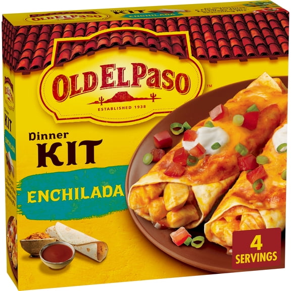 Old El Paso Enchilada Dinner Kit With Flour Tortillas, Enchilada Sauce & Seasoning Mix, 14 oz.