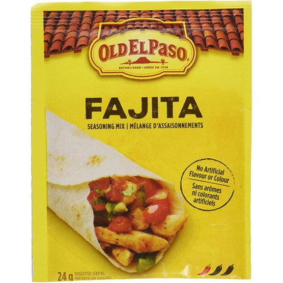 Old El Paso Fajita Seasoning Mix, 24g/0.8 oz.,. {Imported from Canada}