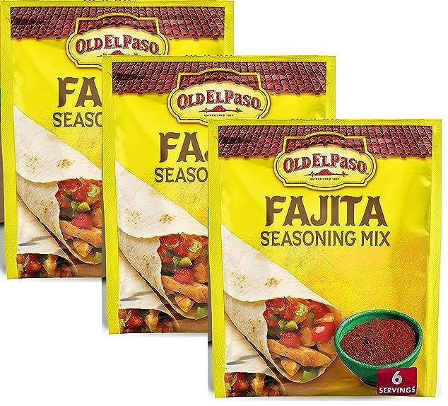 Old El Paso Fajita Taco Seasoning, 1 Oz. (Pack of 3)