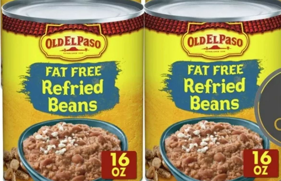 Old El Paso Fat Free Refried Beans 16oz pack of 2