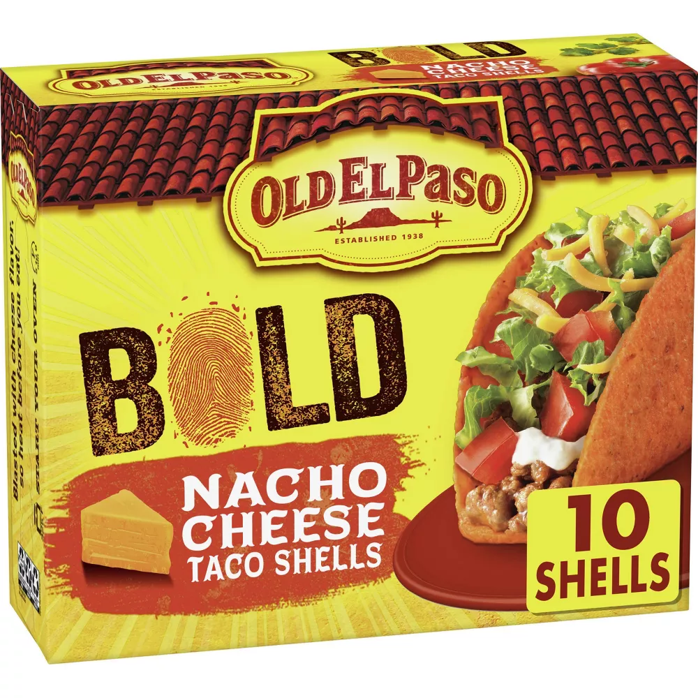 Old El Paso Gluten Free Bold Nacho Cheese Taco Shells 5.4oz