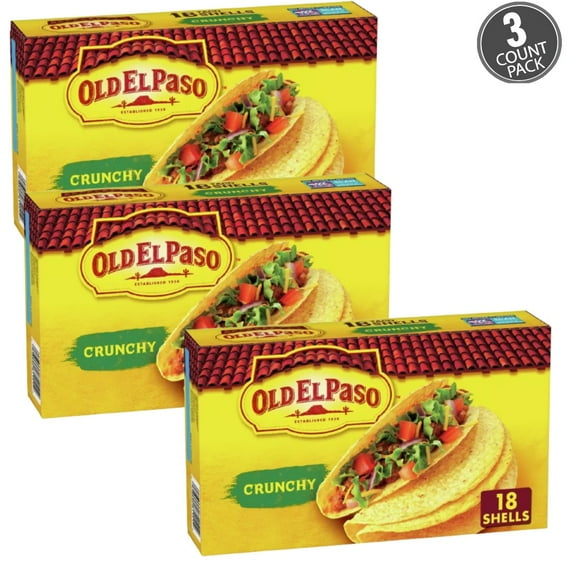 Old El Paso Gluten Free Crunchy Taco Shells - 6.89/18ct pack of 3