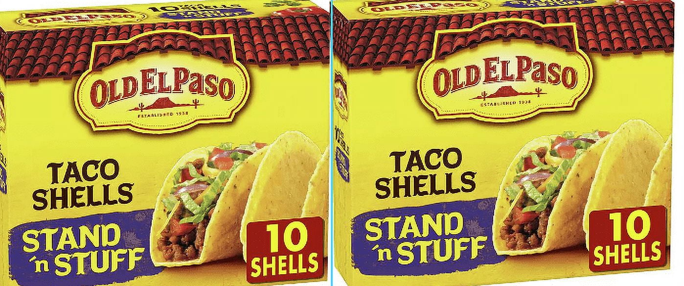 Old El Paso Gluten Free Vegan Stand 'n Stuff Yellow Corn Taco Shells -  4.7oz/10ct