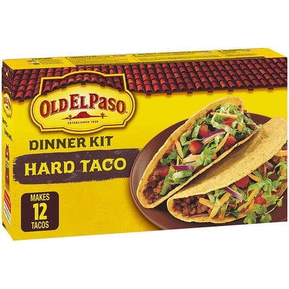 Old El Paso Hard Taco Dinner Kit, 12 taco shells, 250g/8.8 oz