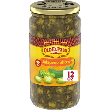 Old El Paso Hot Pickled Jalapeño Slices, 12 oz.