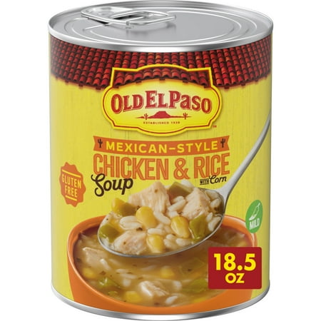 Old El Paso Mexican-Style Chicken and Rice With Corn Soup, Canned Soup, 18.5 oz