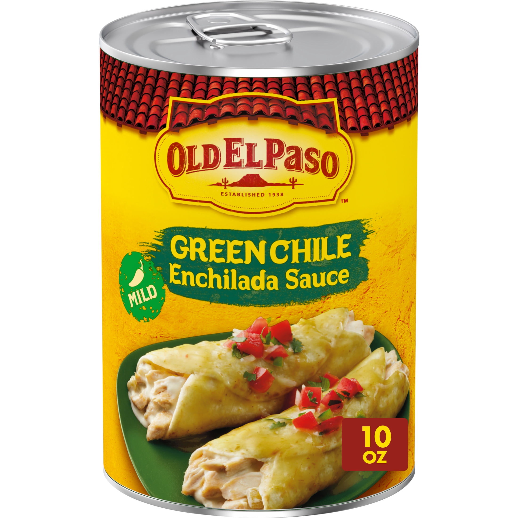 Old El Paso Mild Green Chile Enchilada Sauce, Meal Prep, 10 oz