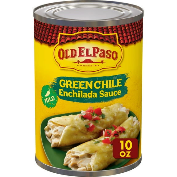 Old El Paso Mild Green Chile Enchilada Sauce, Meal Prep, 10 oz