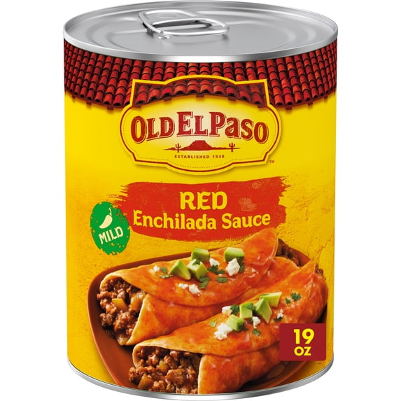 Old El Paso Mild Red Enchilada Sauce, Meal Prep, 19 oz