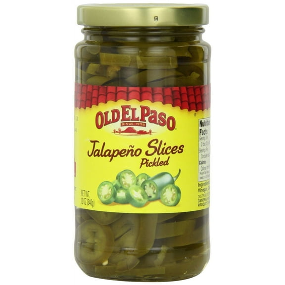 Old El Paso Pickled Hot Jalapeno Slices, 12-Ounce (Pack Of 2)