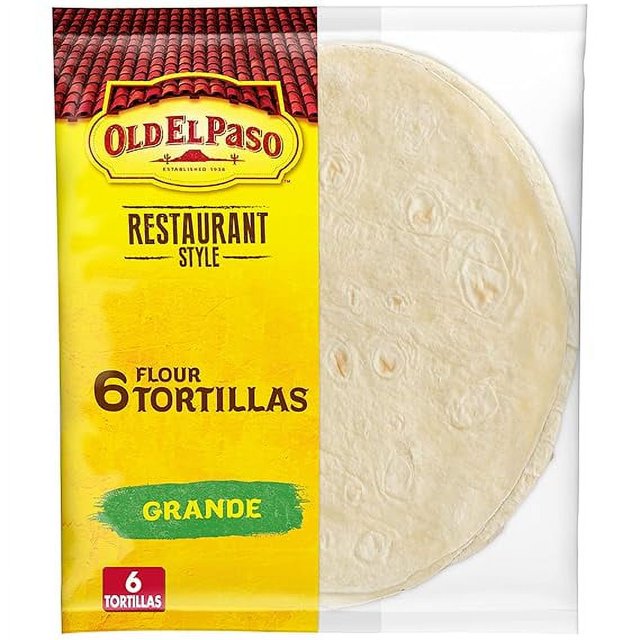 Old El Paso Restaurant Style Grande Flour Tortillas, 6 count
