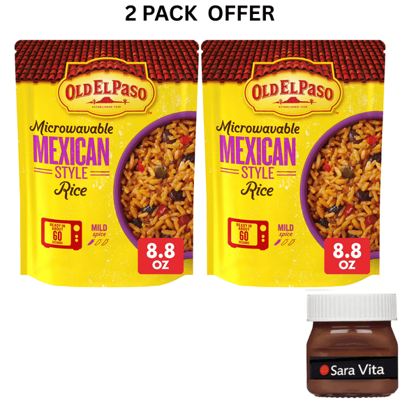 Old El Paso Rice, Mexican Style Rice, Microwavable Pouch, 8.8 oz Pouch