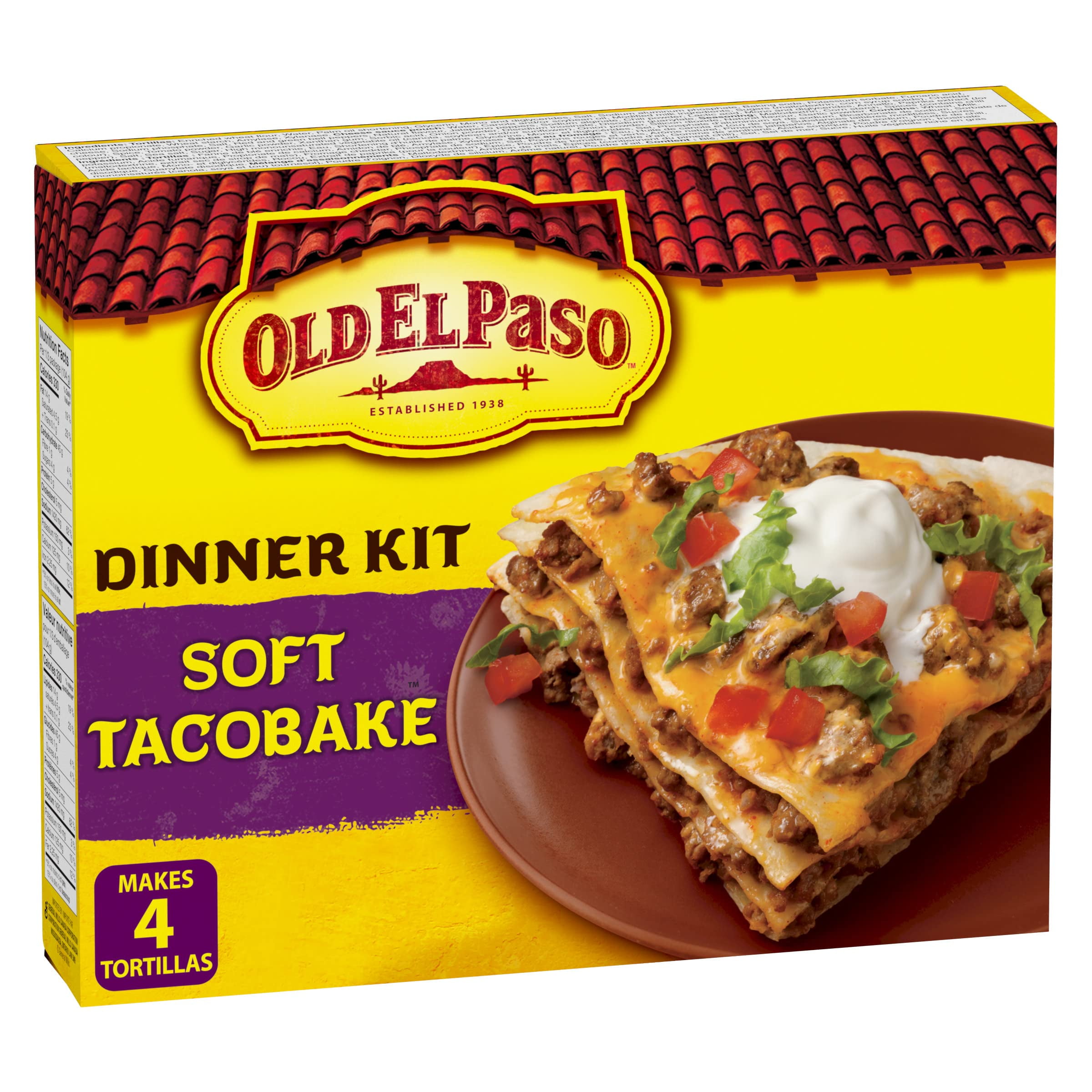 Old El Paso Soft Taco Bake Dinner Kit, 312G/11Oz., {Imported From