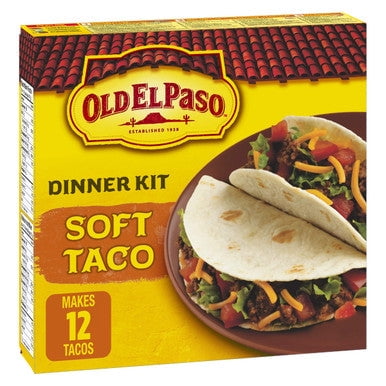 Old El Paso Soft Taco Dinner Kit, 400g/14.1 oz