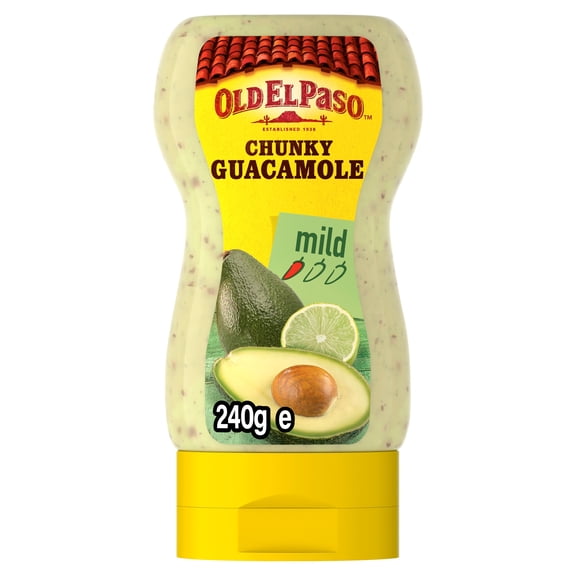 Old El Paso Squeezy Chunky Guacamole 240G, Imported from Britain