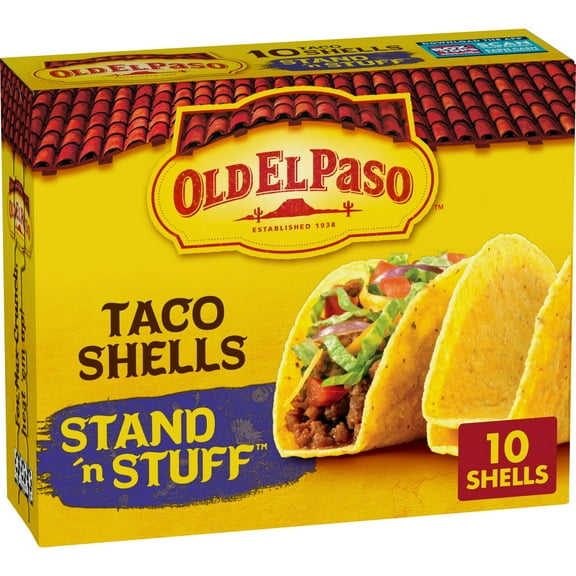 Old El Paso Stand 'N Stuff Taco Shells, Gluten Free, 10-Count (Pack of 4)