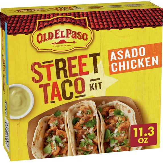 Old El Paso Street Taco Kit, Asado Chicken, 11.3oz
