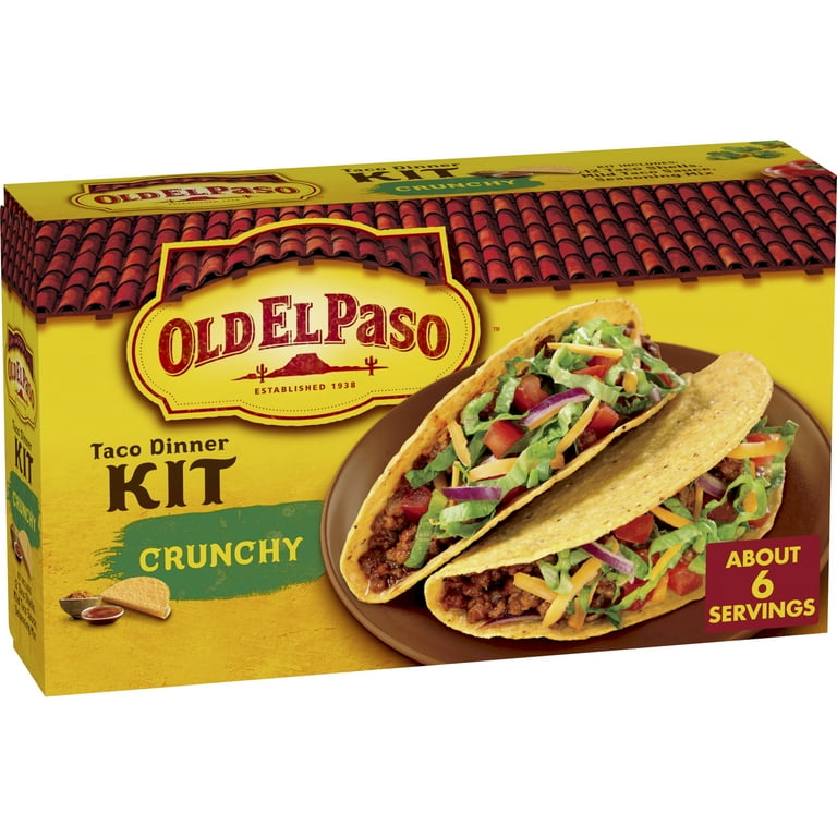 Old El Paso Taco Dinner Kit, Crunchy, Easy Meal Prep, 8.8 oz.