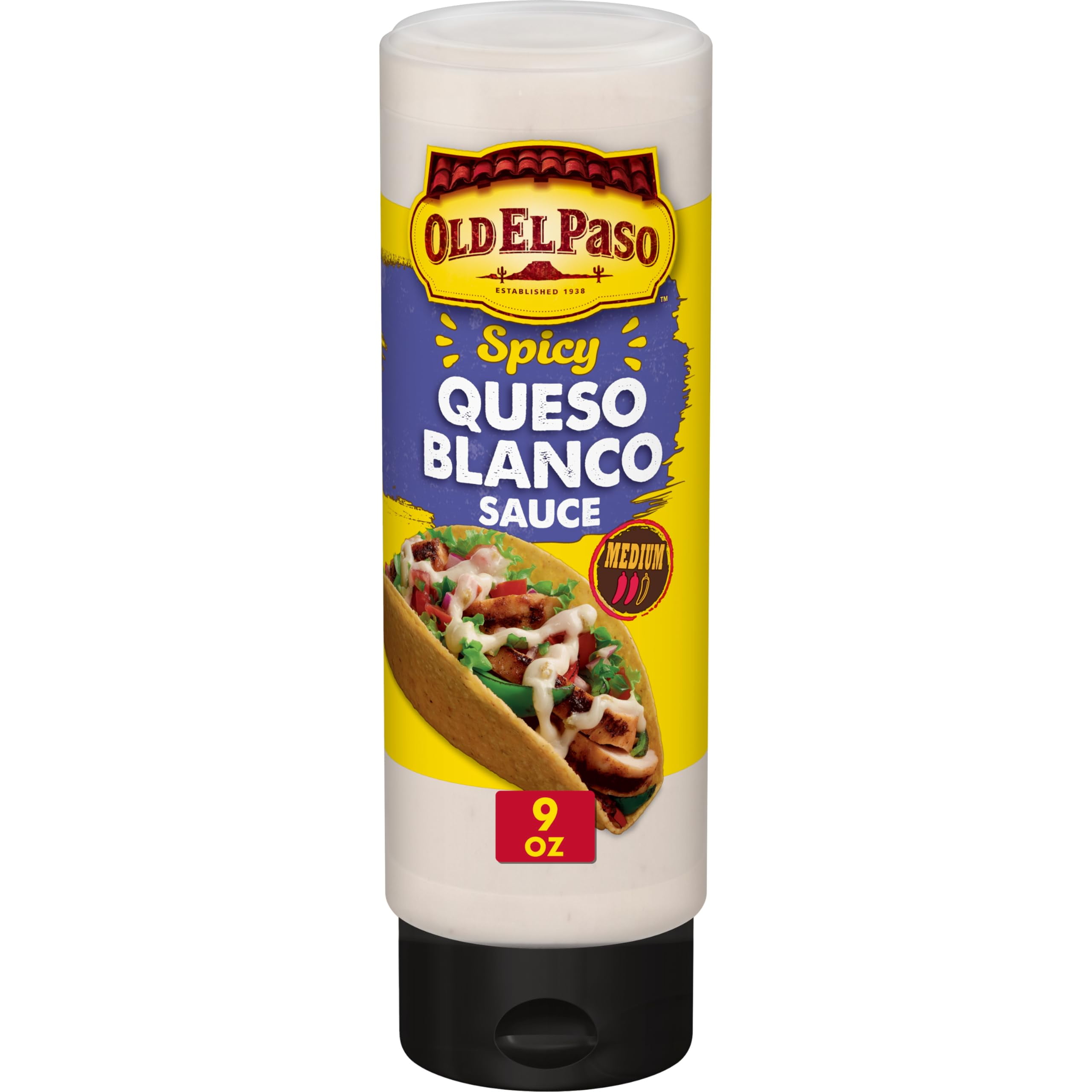 Old El Paso Taco Sauce Queso Blanco, 9 oz