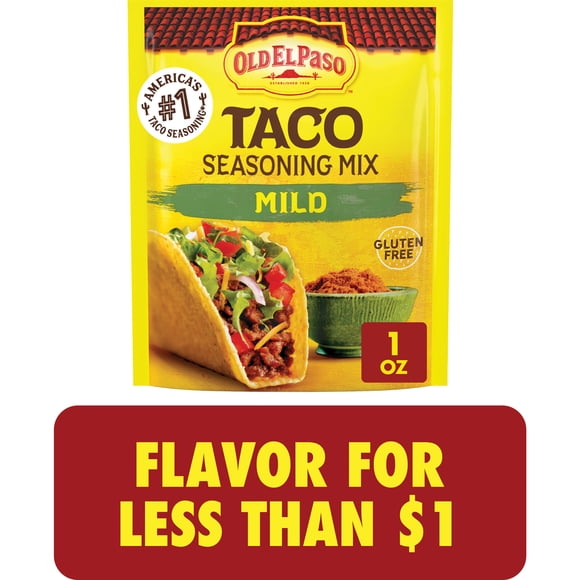 Old El Paso Mild Taco Seasoning Mix, Gluten Free, 1 oz