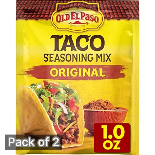 Old El Paso Taco Seasoning Mix, Original 1 oz Packet (Pack of 2)