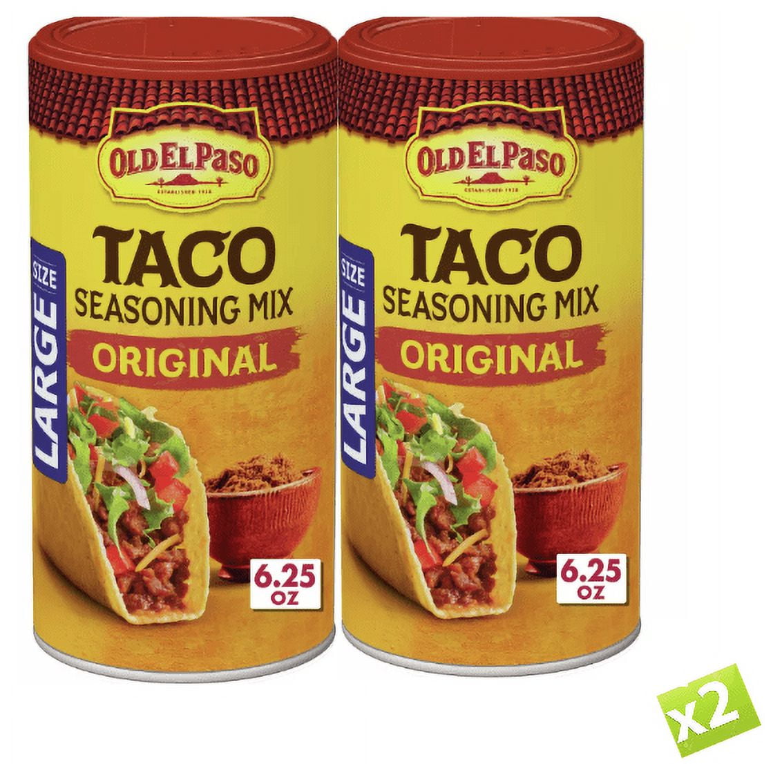 Old El Paso Taco Seasoning Mix Original 6.25oz pack of 2