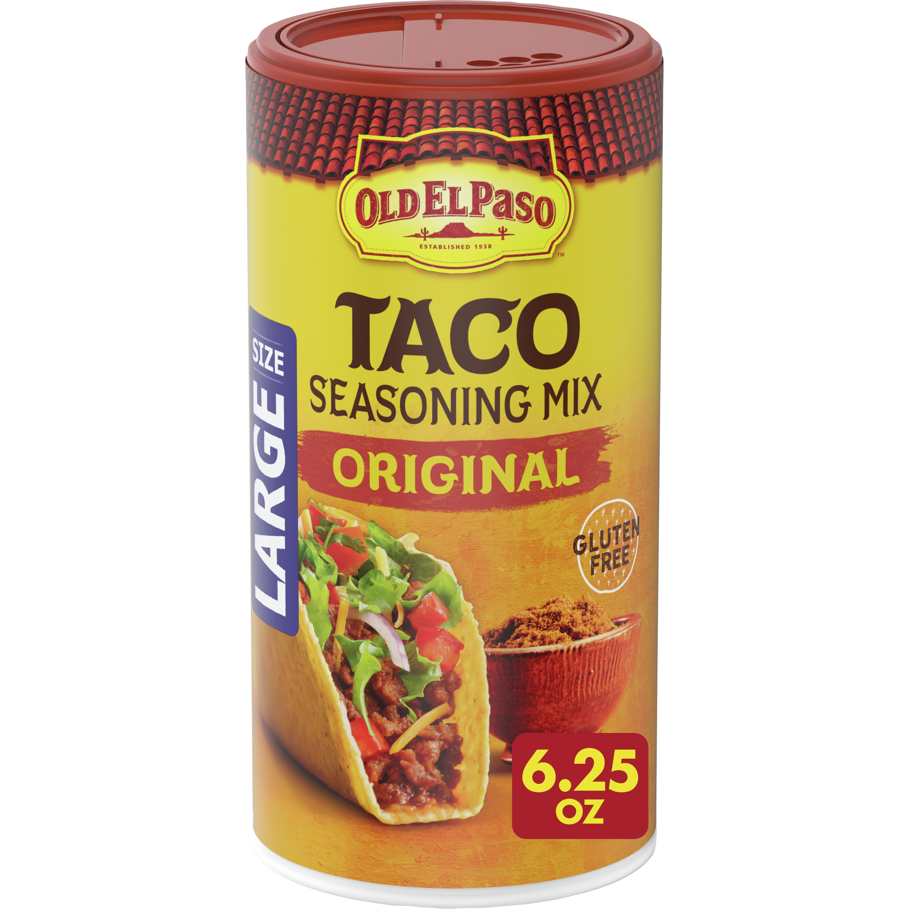 Old El Paso Taco Seasoning, Original, Large Size, 6.25 oz. - image 1 of 11