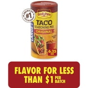 Old El Paso Taco Seasoning, Original, Large Size, 6.25 oz.