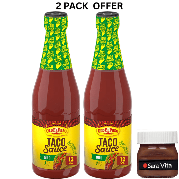 Old El Paso Taco and Enchilada Sauce, Mild, Meal Prep, 12 oz Bottle
