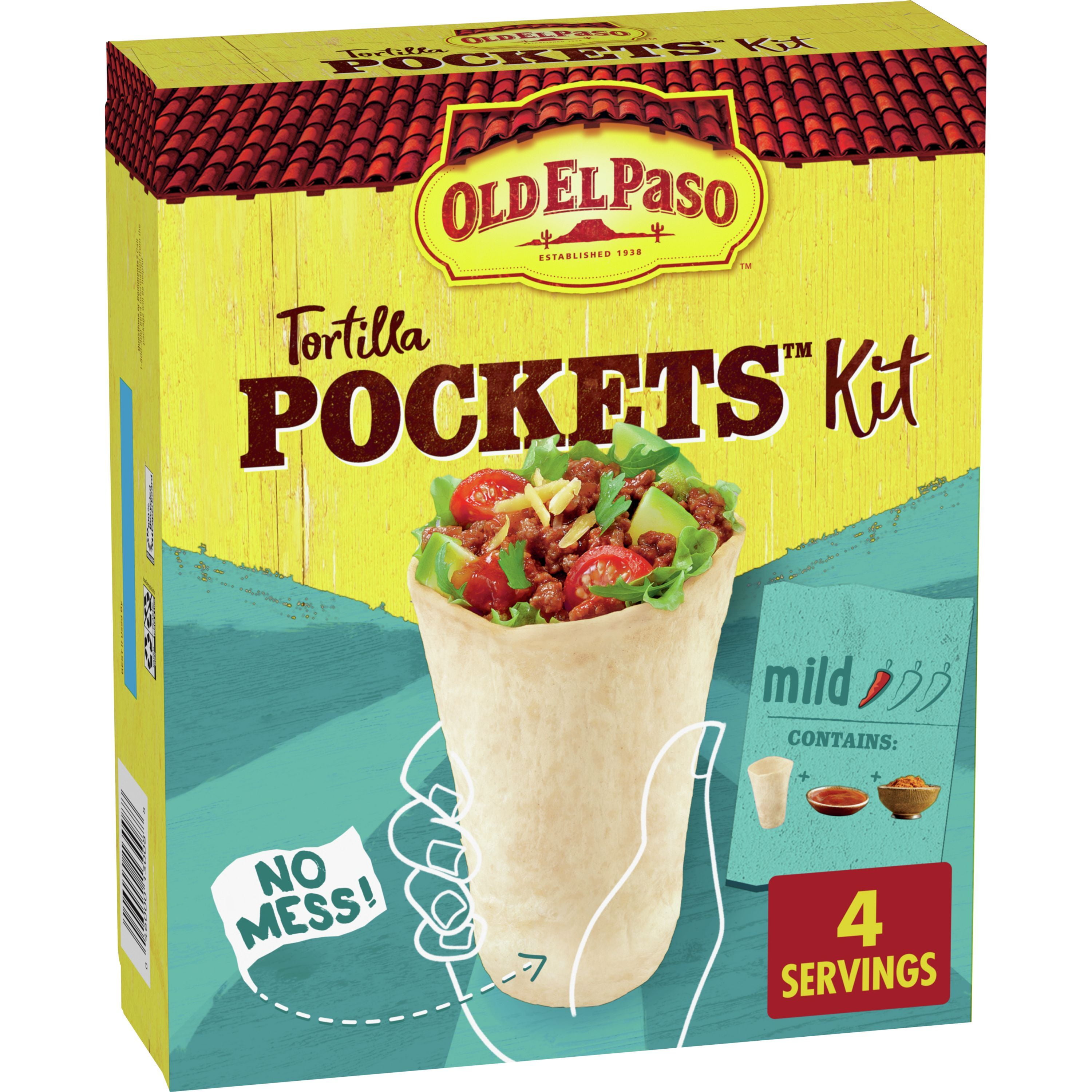 Old El Paso Tortilla Pockets Dinner Kit, 12.4 oz 