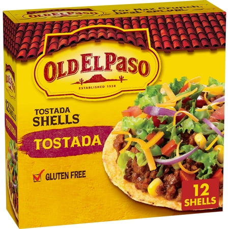 Old El Paso Tostada Shells, Gluten Free, Meal Prep, 12 Ct, 4.5 oz