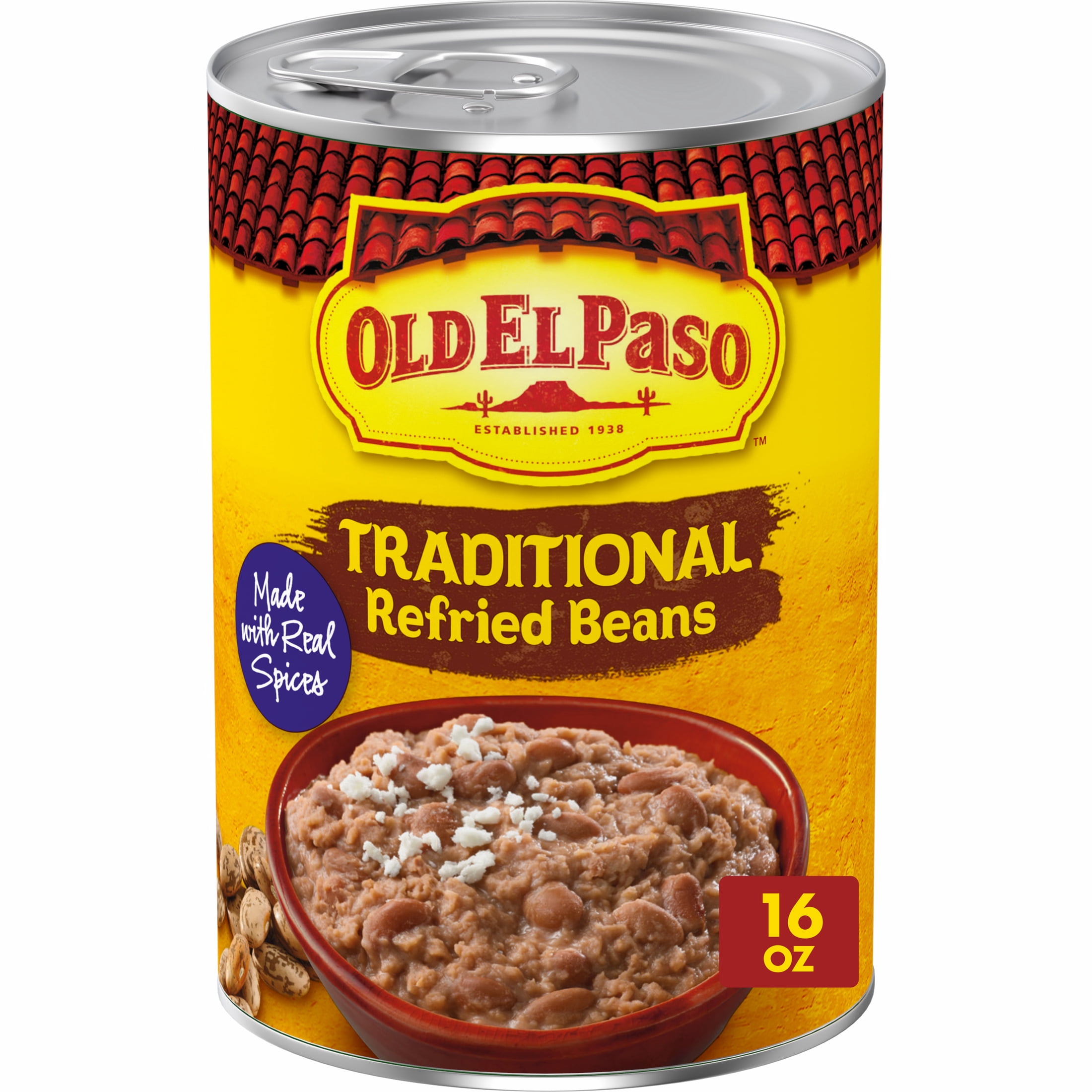 Old El Paso Traditional Refried Beans (16 oz Can)