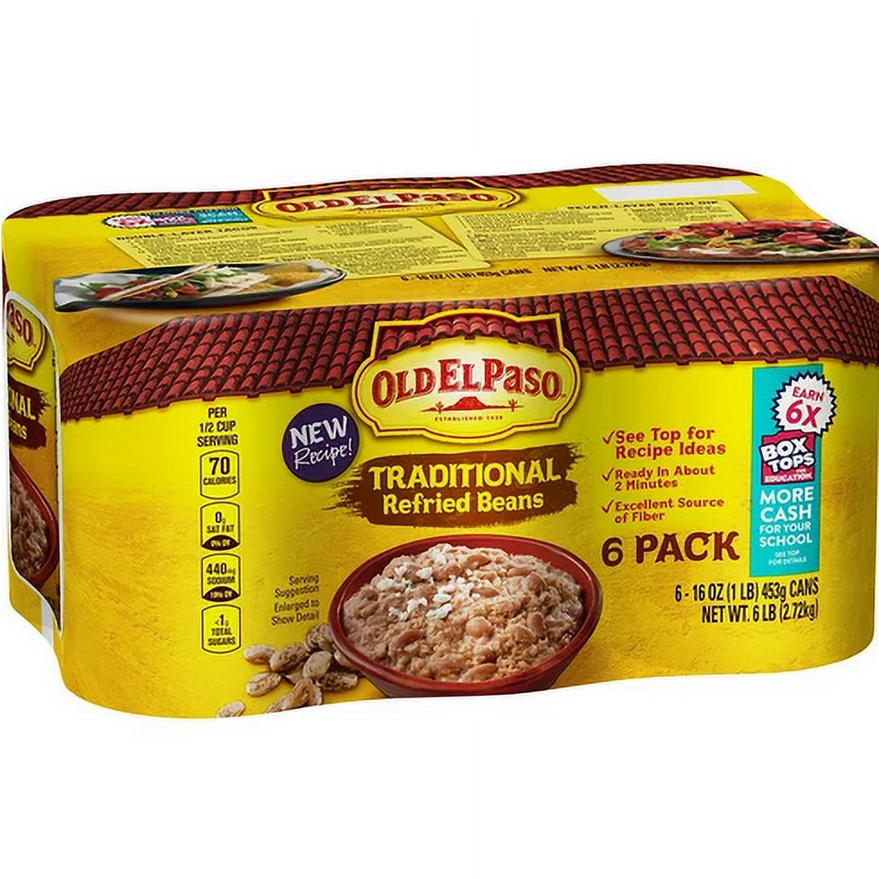 Old El Paso Traditional Refried Beans (16 oz., 6 pk.)