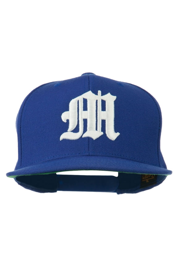 Old English 3D M Embroidered Cap - Royal OSFM