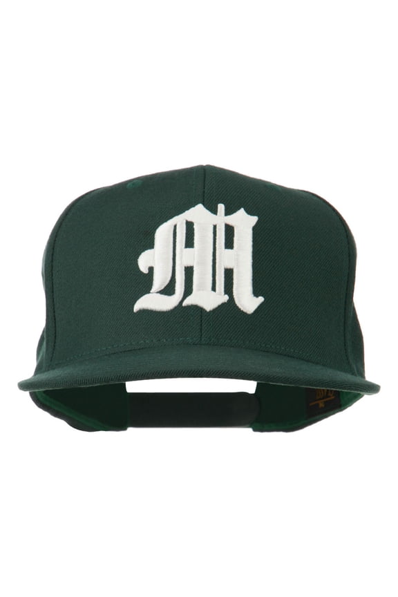 Old English 3D M Embroidered Cap - Spruce OSFM