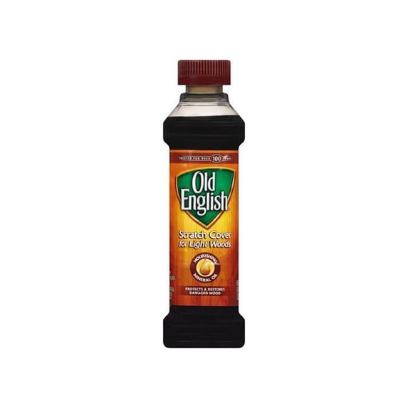 Old English Scratch Cover Polish - Liquid - 8 fl oz (0.3 quart) - 6 / Carton - Brown