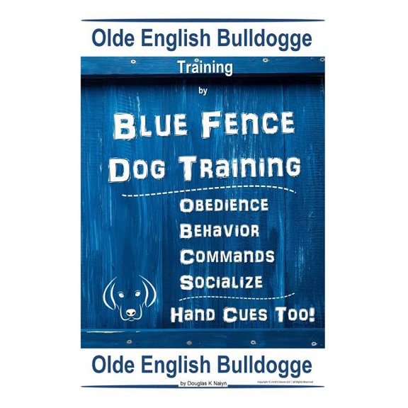 Old English Bulldogge Training By Blue Fence DOG Training, Obedience Behavior, Commands Socialize, Old English Bulldogge Paperback 1070839132 9781070839134 Douglas K. Naiyn