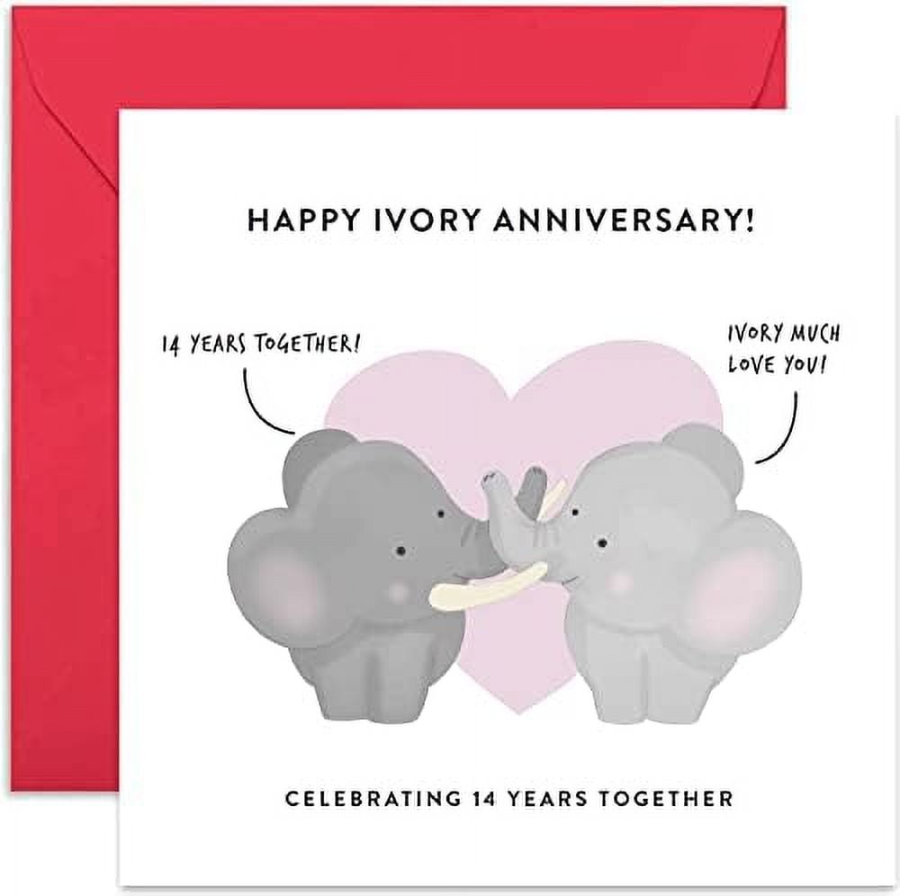 Old English Co. 5th Wedding Anniversary Card - Funny 'Wood' Theme Greeting Card For Husband Or Wife