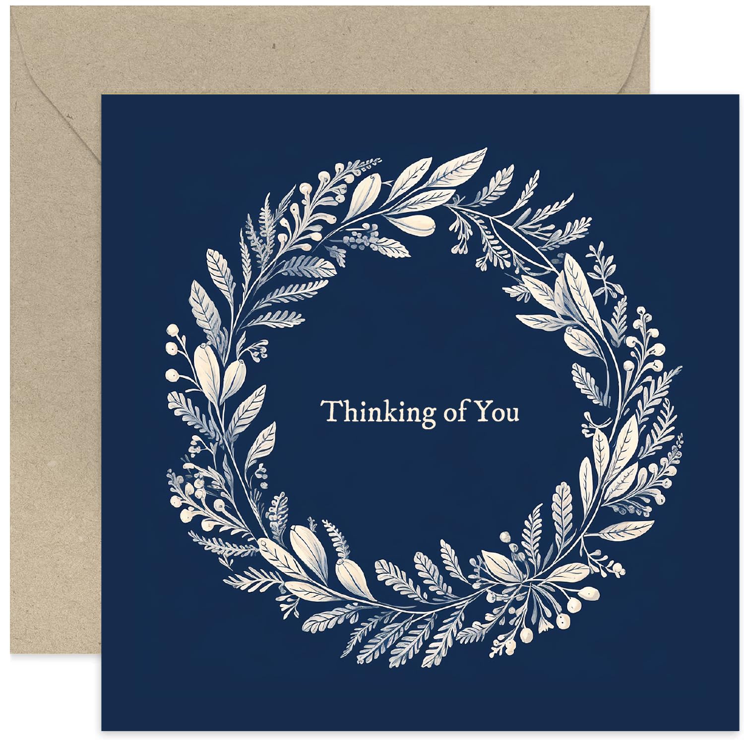 Old English Co. Grußkarte 'Thinking Of You' – 15 X 15 Cm, Blanko Innen, Mit Umschlag
