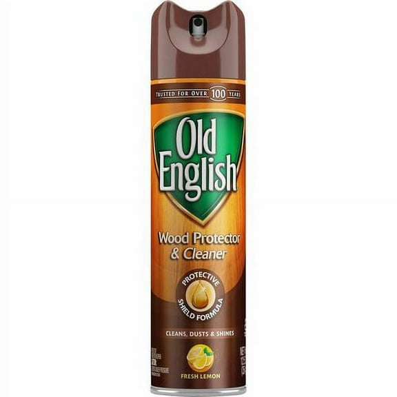 Old English Furniture Polish - Aerosol - 12.50 oz (0.78 lb) - Lemon Scent - 1 Each - Brown | Bundle of 5 Each