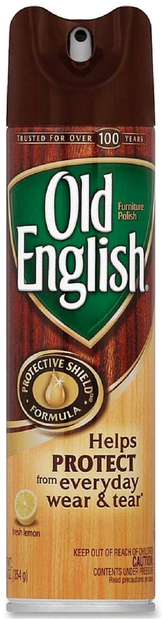 Old English Wood Cleaner Furniture Polish Spray, Lemon 12.50 oz (Pack of 2)