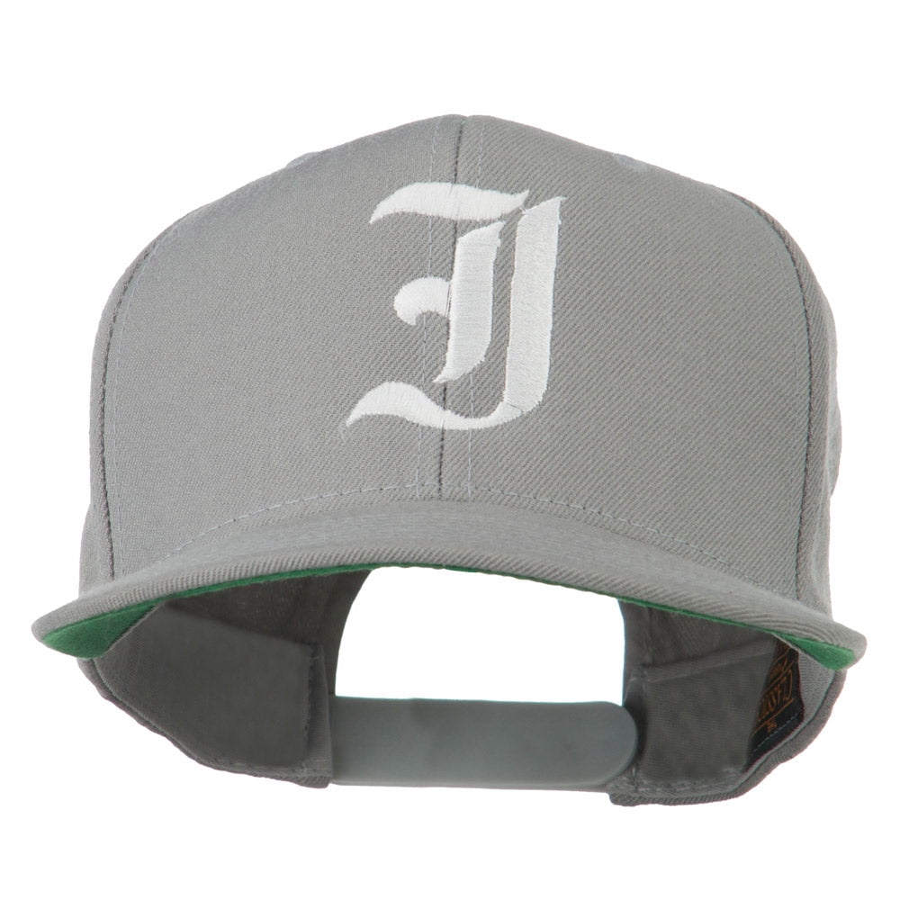 Detroit City Old English Font Embroidered Flat Bill Cap – Red Snapback By Trendy Apparel