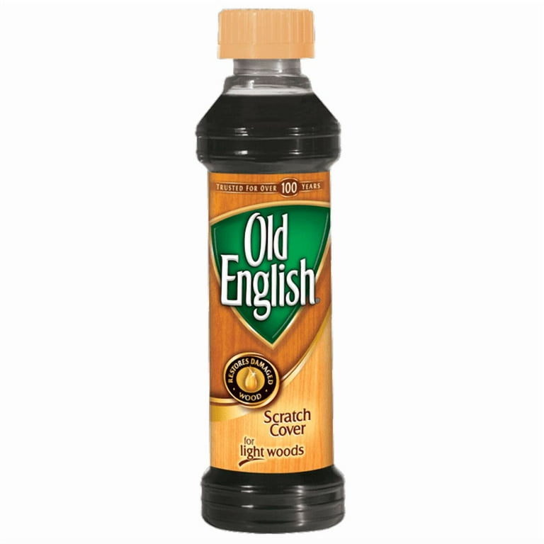 Old English Liquid Wood Polish, 8 Ounce, Scratch Cover for Light