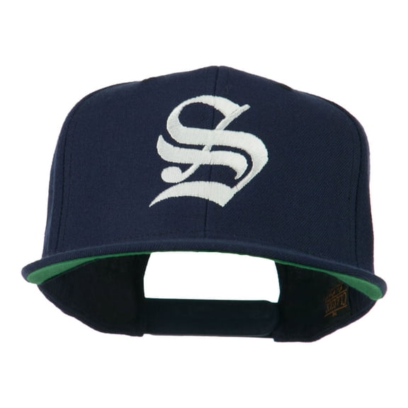 Old English S Embroidered Cap - Navy OSFM