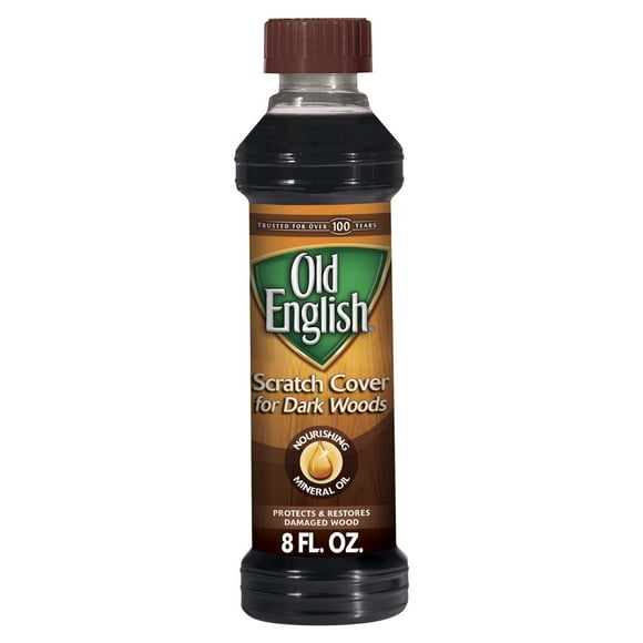 Old English Dark Wood Furniture Oil Scratch Cover Polish, 8oz