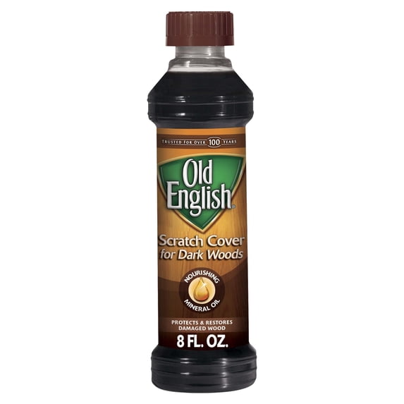 Old English Dark Wood Furniture Oil Scratch Cover Polish, 8oz